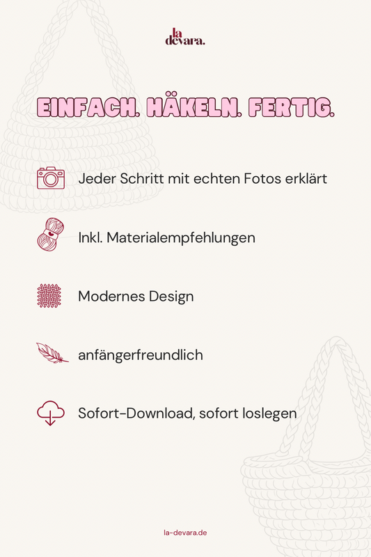 Häkelanleitung Tasche Alma – PDF Download
