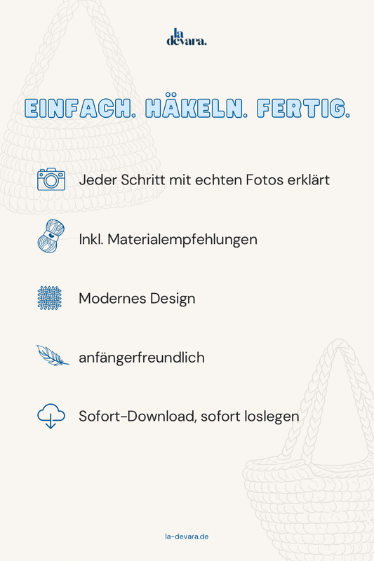 Häkelanleitung Tasche Alegria – PDF Download