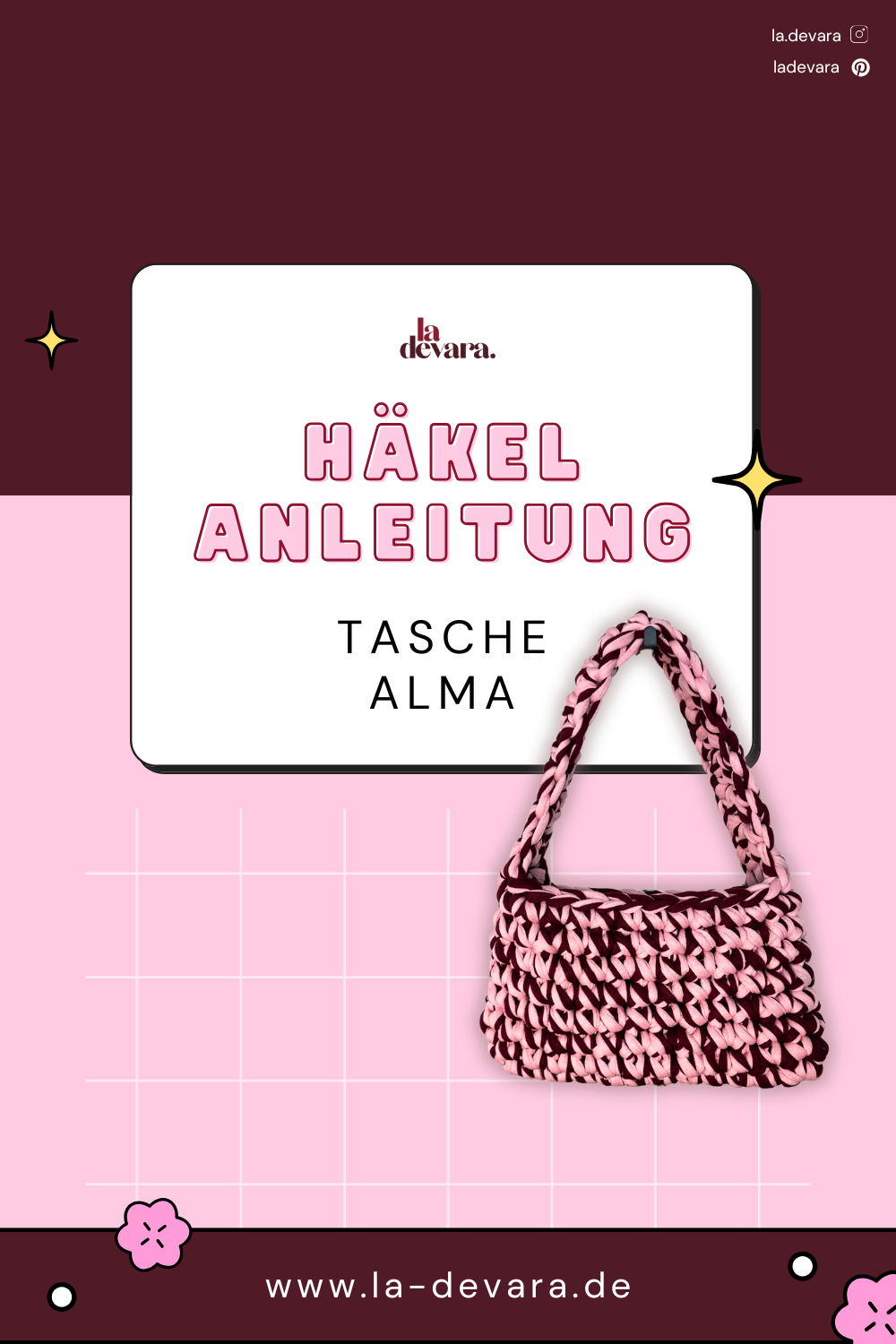 Häkelanleitung Tasche Alma – PDF Download