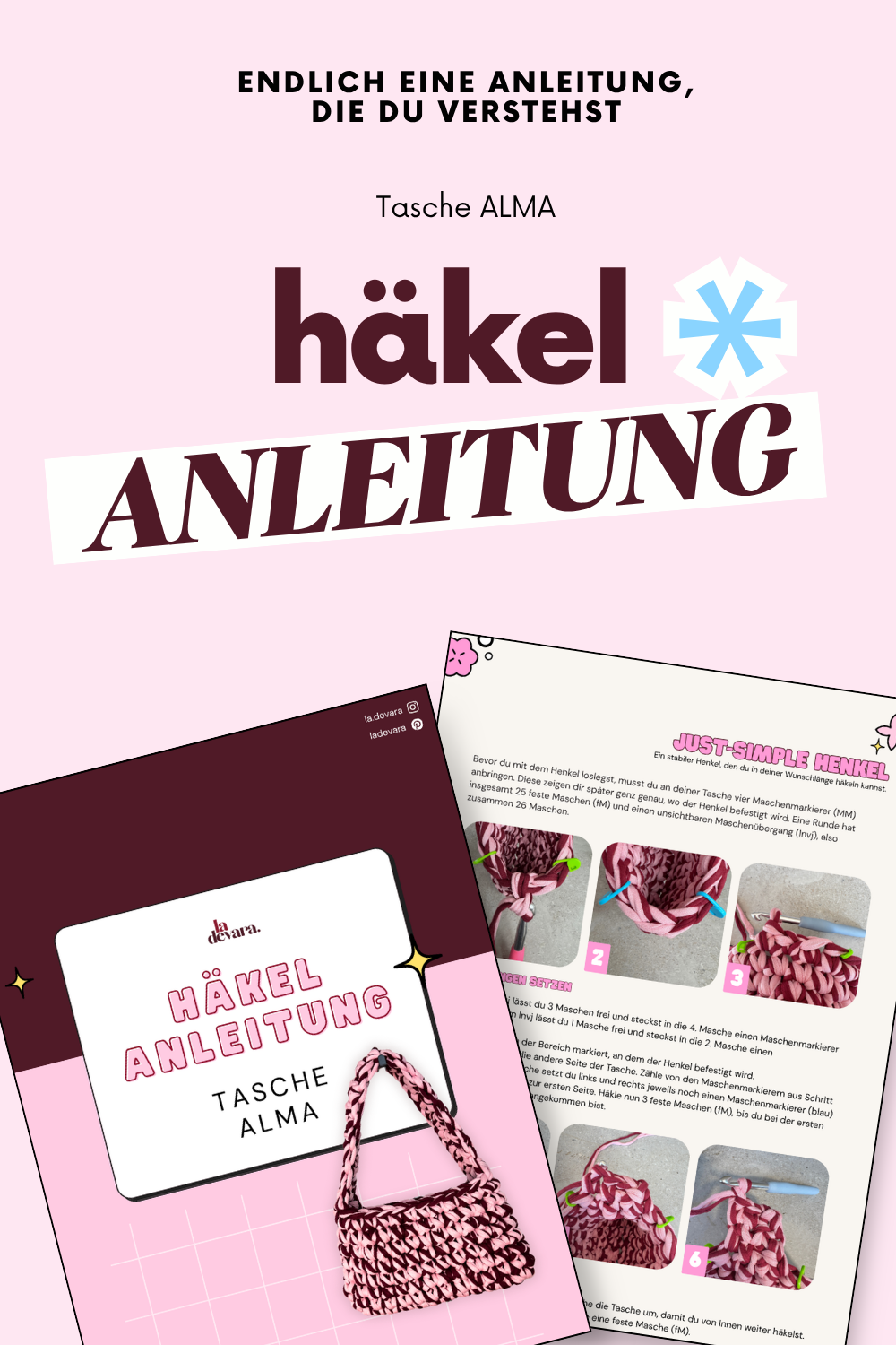 Häkelanleitung Tasche Alma – PDF Download