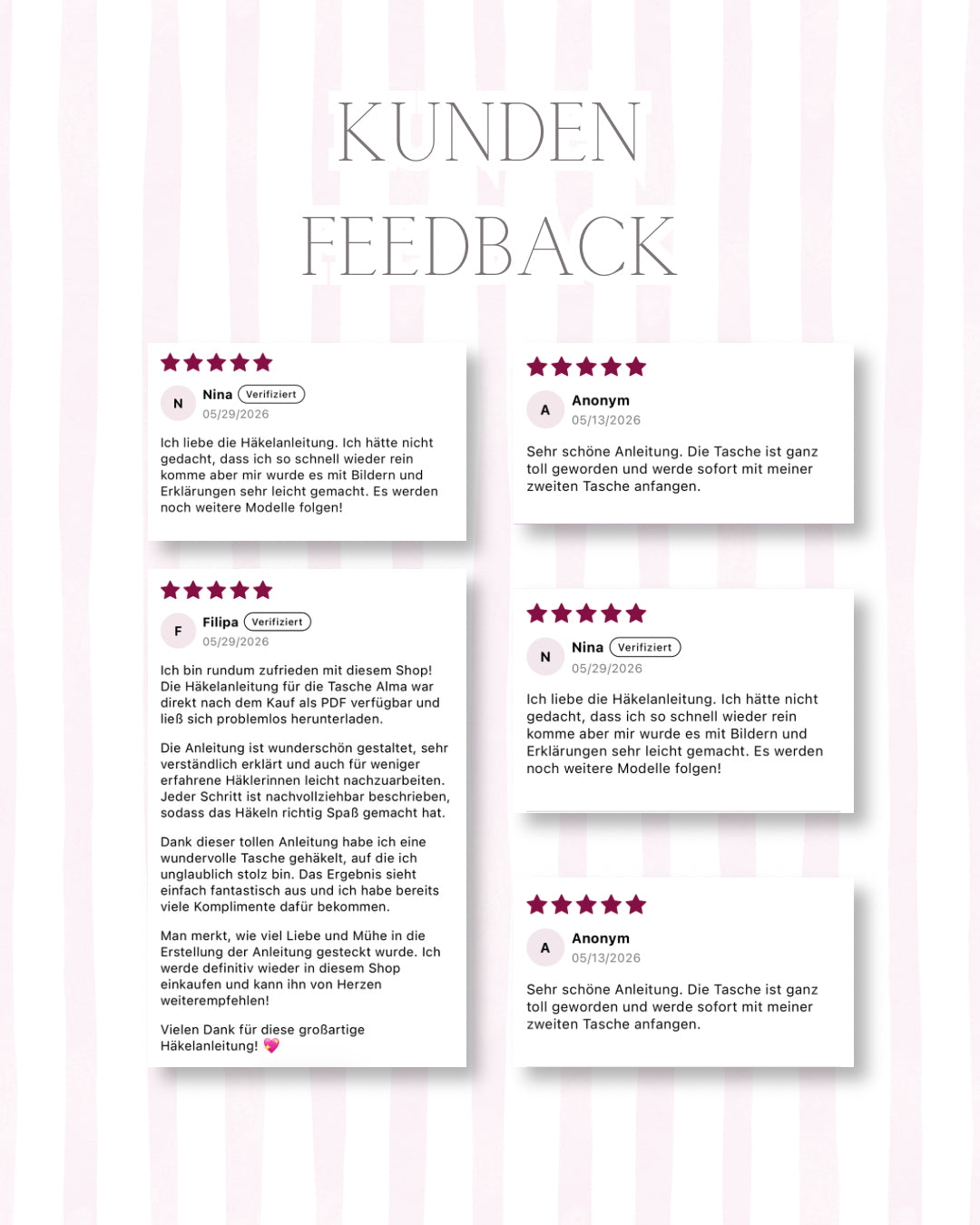 Häkelanleitung Tasche ALMA – PDF Download