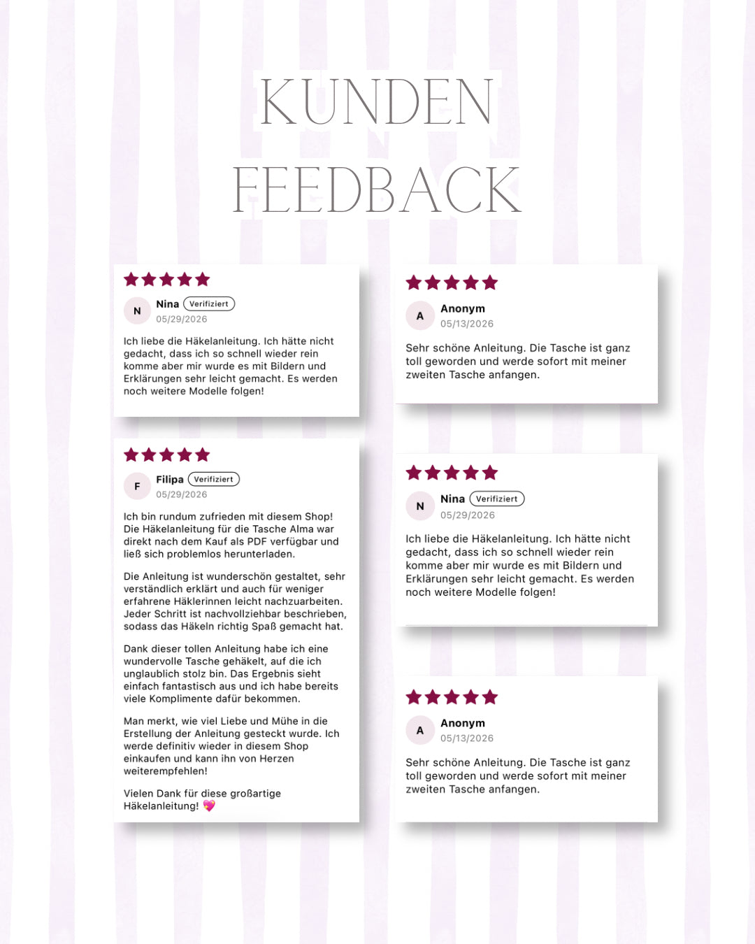 Häkelanleitung Tasche AMARA - PDF-Download
